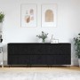 Tableros Lateral 3 pcs Roble negro 180 x 35 x 70 cm