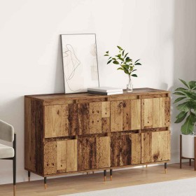 Tableros Lateral 2 pcs Madera vieja 120 x 35 x 70 cm