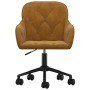 Drehbarer Bürostuhl aus braunem Samt von vidaXL, Bürostühle - Ref: Foro24-344875, Preis: 81,02 €, Rabatt: %