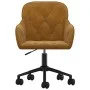 Silla de oficina giratoria de terciopelo marrón de vidaXL, Sillas de oficina - Ref: Foro24-344875, Precio: 79,65 €, Descuento: %