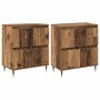 Tableros Lateral 2 pcs Madera vieja 120 x 35 x 70 cm