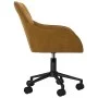 Silla de oficina giratoria de terciopelo marrón de vidaXL, Sillas de oficina - Ref: Foro24-344875, Precio: 79,65 €, Descuento: %