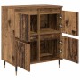 Tableros Lateral 2 pcs Madera vieja 120 x 35 x 70 cm