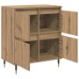 Tableros Lateral 2 pcs Roble artisan 120 x 35 x 70 cm