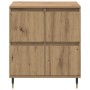 Tableros Lateral 2 pcs Roble artisan 120 x 35 x 70 cm