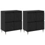 Tableros Lateral 2 pcs Roble negro 120 x 35 x 70 cm