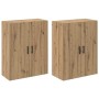Armarios Montados en la Pared 2 pcs Roble artisan