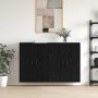 Armarios Montados en la Pared 2 pcs Roble negro