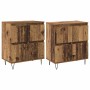 Tableros Lateral 2 pcs Madera vieja 120 x 35 x 70 cm