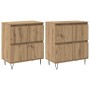 Tableros Lateral 2 pcs Roble artisan 120 x 35 x 70 cm