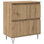 Tableros Lateral 2 pcs Roble artisan 120 x 35 x 70 cm