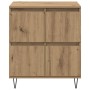 Tableros Lateral 2 pcs Roble artisan 120 x 35 x 70 cm