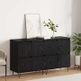 Tableros Lateral 2 pcs Roble negro 120 x 35 x 70 cm