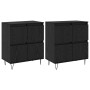 Tableros Lateral 2 pcs Roble negro 120 x 35 x 70 cm