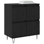 Tableros Lateral 2 pcs Roble negro 120 x 35 x 70 cm