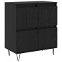 Tableros Lateral 2 pcs Roble negro 120 x 35 x 70 cm