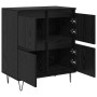 Tableros Lateral 2 pcs Roble negro 120 x 35 x 70 cm