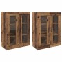 Armarios Montados en la Pared 2 pcs Madera vieja