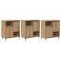 Tableros Lateral 3 pcs Roble artisan 180 x 35 x 70 cm