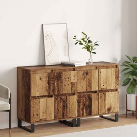 Tableros Lateral 2 pcs Madera vieja 120 x 35 x 70 cm