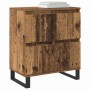Tableros Lateral 2 pcs Madera vieja 120 x 35 x 70 cm