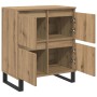 Tableros Lateral 2 pcs Roble artisan 120 x 35 x 70 cm