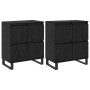 Tableros Lateral 2 pcs Roble negro 120 x 35 x 70 cm