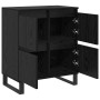 Tableros Lateral 2 pcs Roble negro 120 x 35 x 70 cm