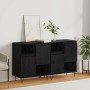 Tableros Lateral 2 pcs Roble negro 120 x 35 x 70 cm