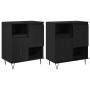 Tableros Lateral 2 pcs Roble negro 120 x 35 x 70 cm
