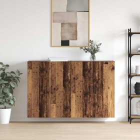 Armarios Montados en la Pared 2 pcs Madera vieja