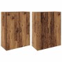Armarios Montados en la Pared 2 pcs Madera vieja