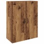 Armarios Montados en la Pared 2 pcs Madera vieja