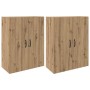 Armarios Montados en la Pared 2 pcs Roble artisan
