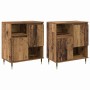 Tableros Lateral 2 pcs Madera vieja 120 x 35 x 70 cm