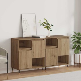 Tableros Lateral 2 pcs Roble artisan 120 x 35 x 70 cm