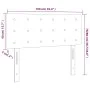 Gray synthetic leather headboard 100x5x78/88 cm by vidaXL, Headboards and footboards - Ref: Foro24-346448, Price: 35,74 €, Di...