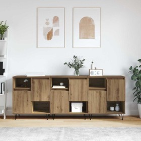 Tableros Lateral 3 pcs Roble artisan 180 x 35 x 70 cm