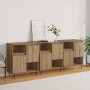 Tableros Lateral 3 pcs Roble artisan 180 x 35 x 70 cm