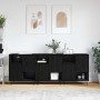 Tableros Lateral 3 pcs Roble negro 180 x 35 x 70 cm