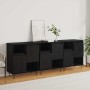Tableros Lateral 3 pcs Roble negro 180 x 35 x 70 cm