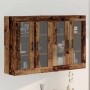 Armarios Montados en la Pared 2 pcs Madera vieja