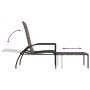 Tumbona con reposapiés 2 unidades ratán sintético gris de vidaXL, Tumbonas - Ref: Foro24-317633, Precio: 208,13 €, Descuento: %