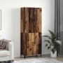 Alacena 2 pcs Madera vieja 69.5 x 34 x 180 cm