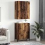 Alacena 2 pcs Madera vieja 69.5 x 34 x 180 cm