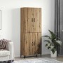 Alacena 2 pcs Roble artisan 69.5 x 34 x 180 cm