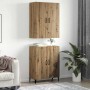 Alacena 2 pcs Roble artisan 69.5 x 34 x 180 cm