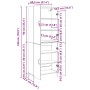 Alacena 2 pcs Roble artisan 69.5 x 34 x 180 cm