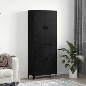 Alacena 2 pcs Roble negro 69.5 x 34 x 180 cm