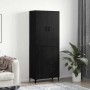 Alacena 2 pcs Roble negro 69.5 x 34 x 180 cm